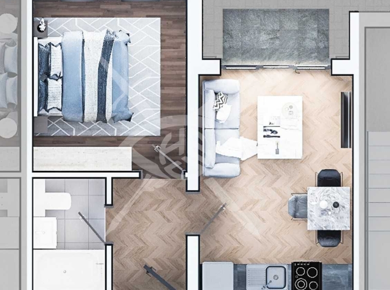 Двустаен апартамент в София, Център - 59 кв.м за 1017 €/кв.м - Снимка #1