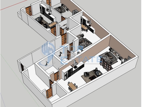 Четиристаен апартамент в Велико Търново, Бузлуджа - 198 кв.м за 1001 €/кв.м - Снимка #1