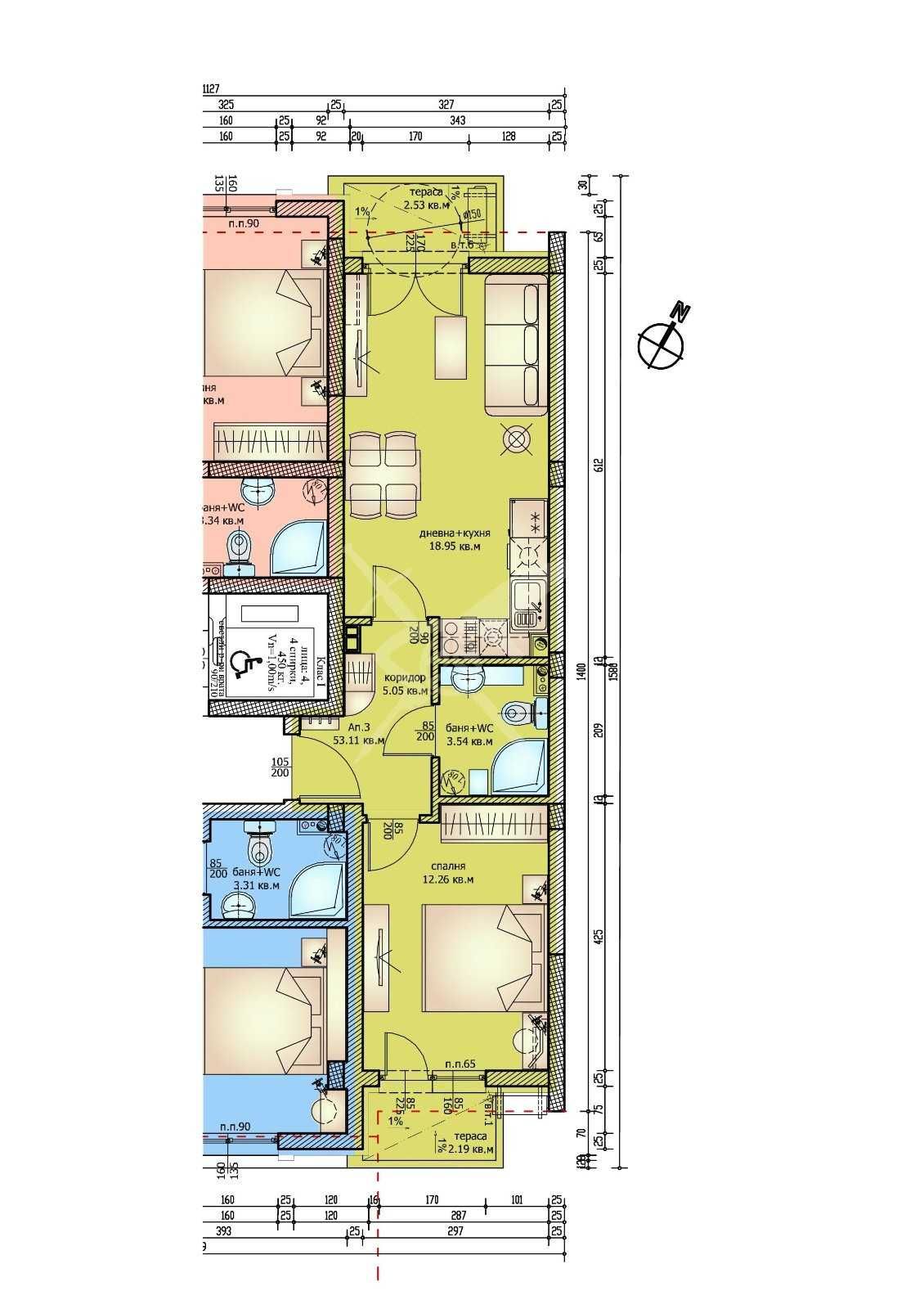 Двустаен апартамент в Созопол - 63 кв.м за 940 €/кв.м - Снимка #1