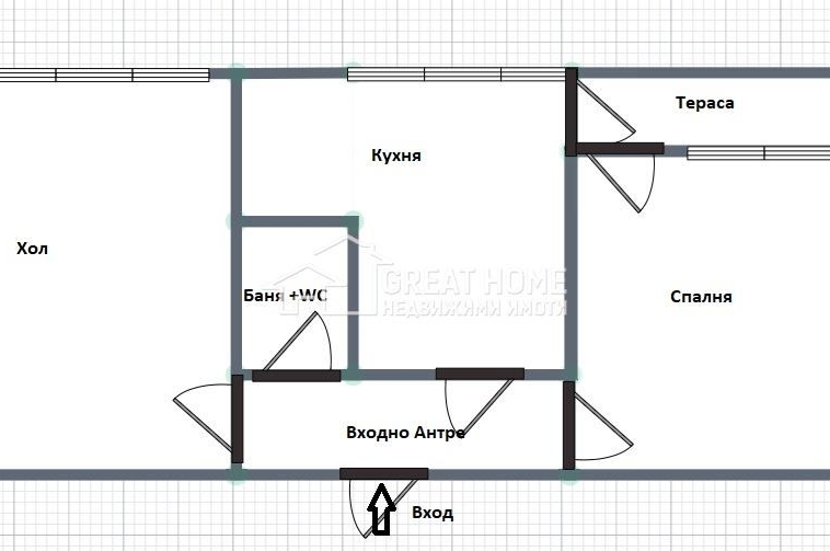 Тристаен апартамент в Търговище, Запад 1 - 66 кв.м за 1237 €/кв.м - Снимка #1