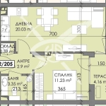 Двустаен апартамент в Бургас, Меден рудник - зона А - 57 кв.м за 851 €/кв.м - Снимка #1