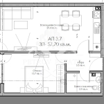 Двустаен апартамент в Велинград - 64 кв.м за 1100 €/кв.м - Снимка #1