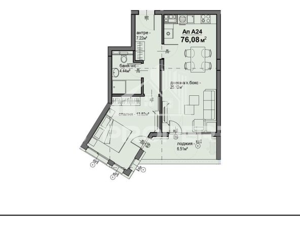 Двустаен апартамент в София, Люлин 5 - 76 кв.м за 1422 €/кв.м - Снимка #1