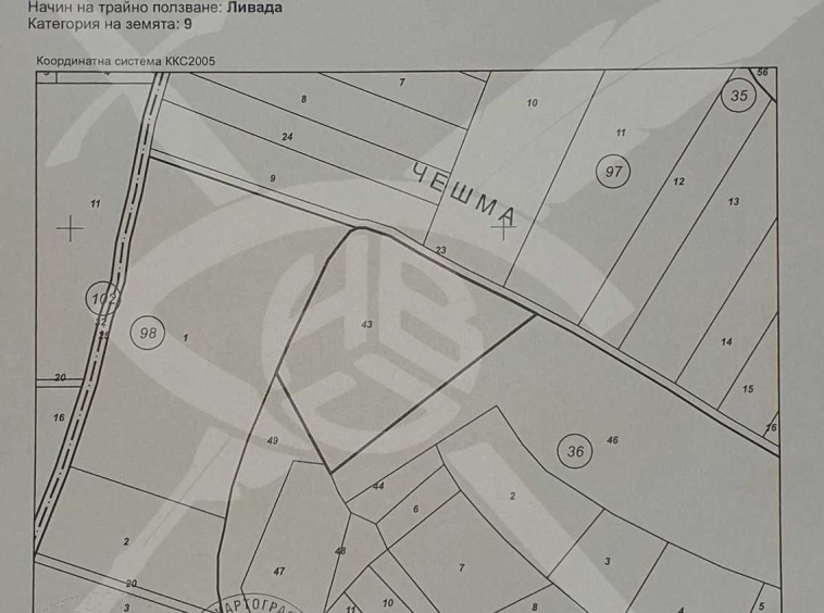 Парцел в с. Пожарево, Област София-област - 7121 кв.м за 30 €/кв.м - Снимка #1