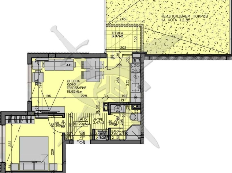Двустаен апартамент в Бургас, Зорница - 86 кв.м за 1709 €/кв.м - Снимка #1