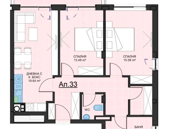 Тристаен апартамент в София, Студентски град - 114 кв.м за 2009 €/кв.м - Снимка #1