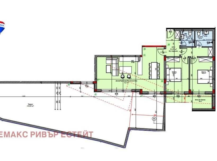 Тристаен апартамент в Русе, Широк център - 288 кв.м за 567 €/кв.м - Снимка #1
