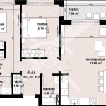 Тристаен апартамент в Бургас, Изгрев - 108 кв.м за 1112 €/кв.м - Снимка #1