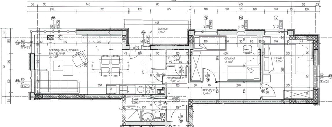 Тристаен апартамент в Пловдив, Младежки Хълм - 116 кв.м за 944 €/кв.м - Снимка #1