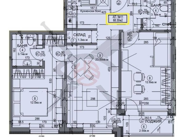 Тристаен апартамент в София, Красно село - 87 кв.м за 2211 €/кв.м - Снимка #1