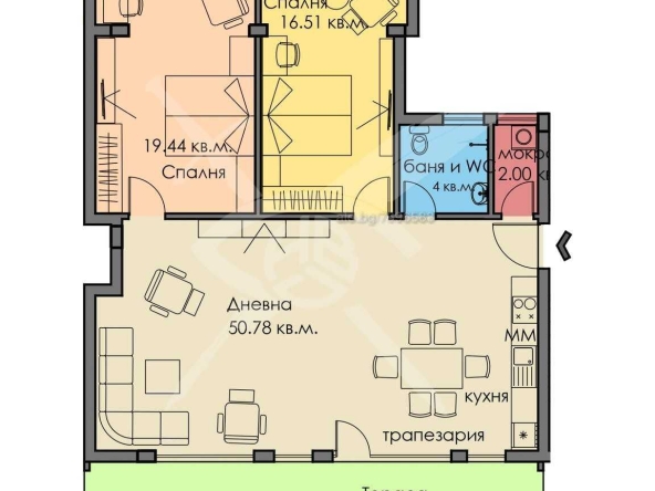 Тристаен апартамент в Бургас, Сарафово - 133 кв.м за 668 €/кв.м - Снимка #1