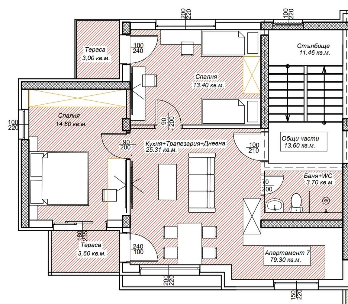 Тристаен апартамент в Петрич - 92 кв.м за 434 €/кв.м - Снимка #1