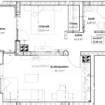 Двустаен апартамент в Пловдив, Христо Смирненски - 64 кв.м за 692 €/кв.м - Снимка #1