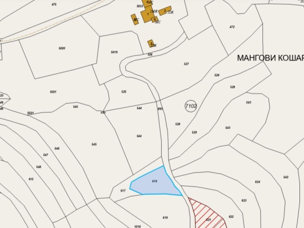 Парцел в с. Железница, Област София-град - 557 кв.м за 34 €/кв.м - Снимка #1