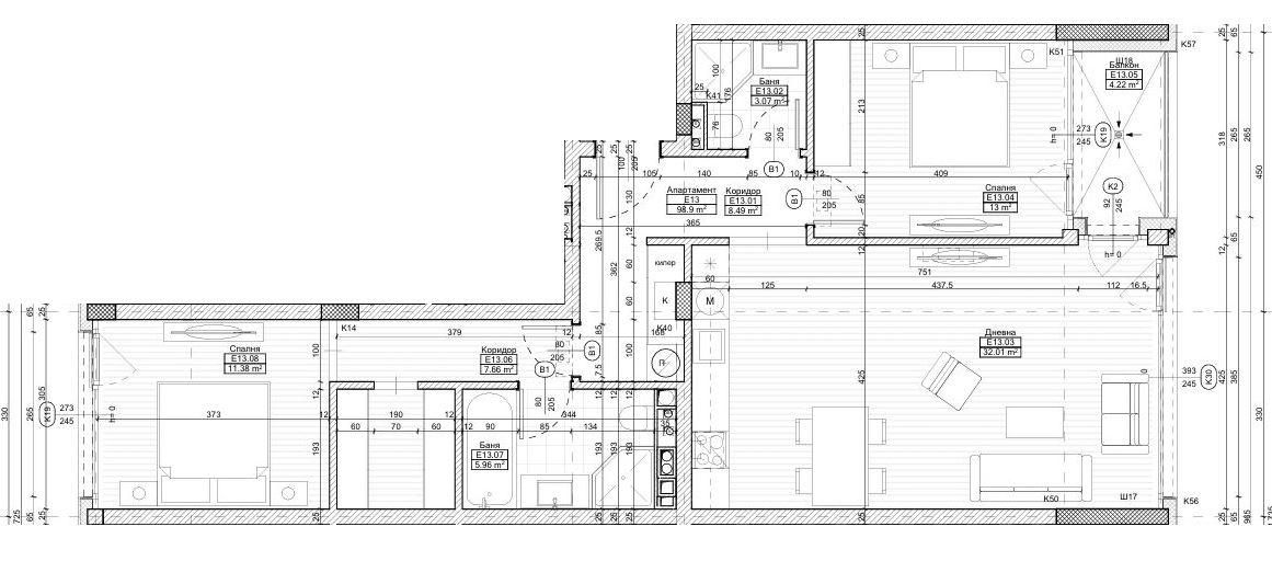 Тристаен апартамент в София, Кръстова вада - 118 кв.м за 2700 €/кв.м - Снимка #1