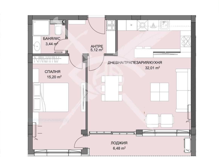 Двустаен апартамент в Пловдив, Христо Смирненски - 80 кв.м за 813 €/кв.м - Снимка #1