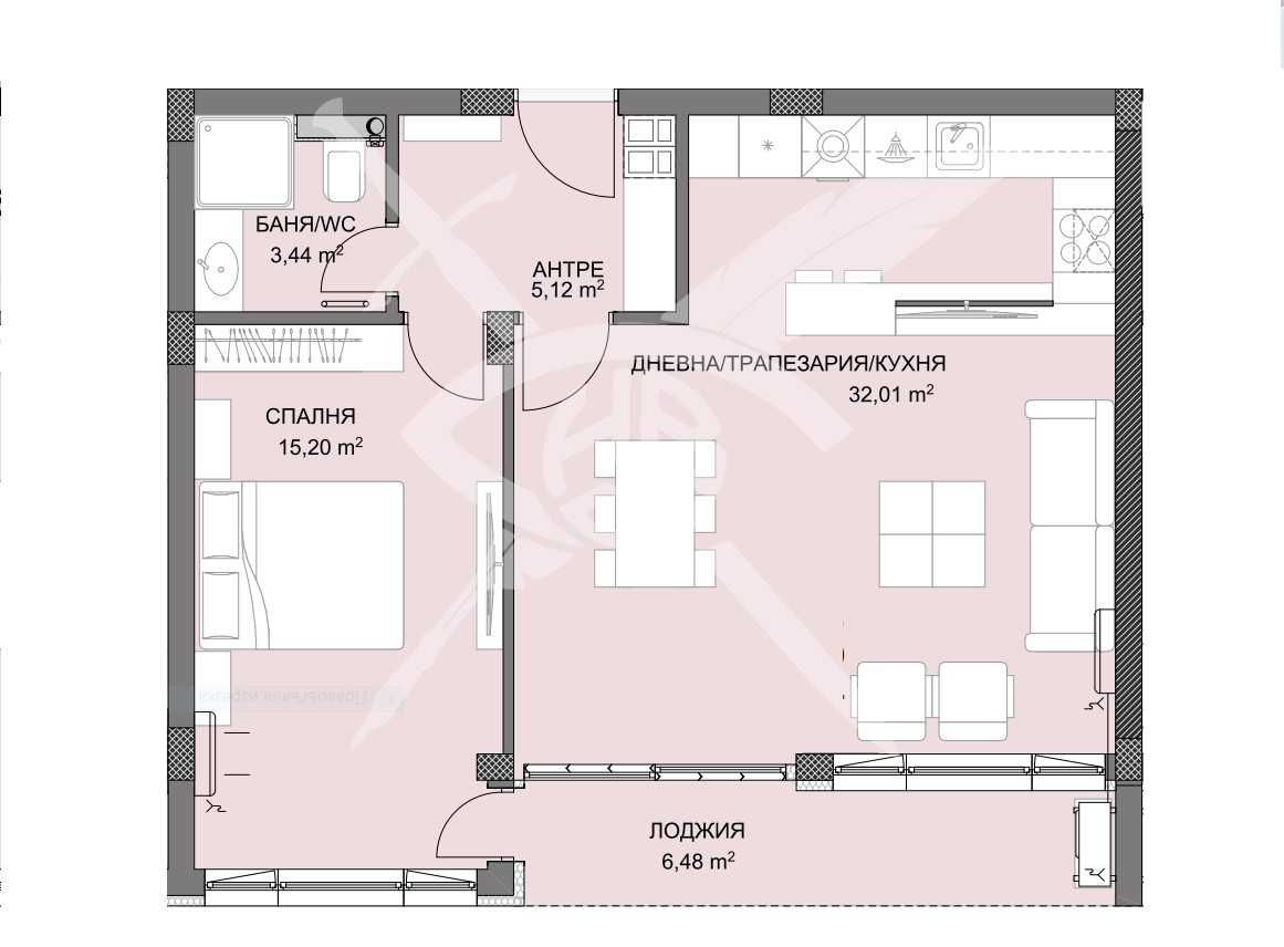 Двустаен апартамент в Пловдив, Христо Смирненски - 80 кв.м за 813 €/кв.м - Снимка #1