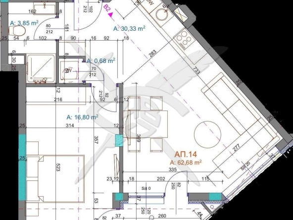 Двустаен апартамент в Бургас, Братя Миладинови - 73 кв.м за 1570 €/кв.м - Снимка #1