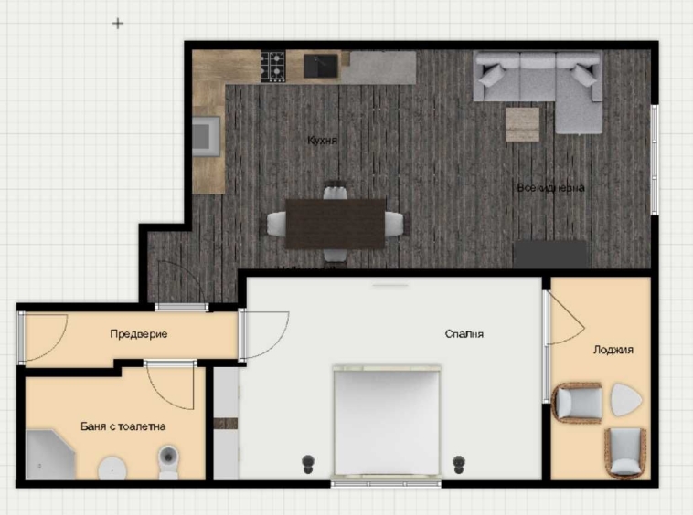 Двустаен апартамент в Пловдив, Кючук Париж - 74 кв.м за 682 €/кв.м - Снимка #1