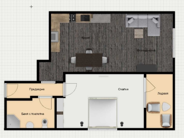 Двустаен апартамент в Пловдив, Кючук Париж - 74 кв.м за 1338 €/кв.м - Снимка #1