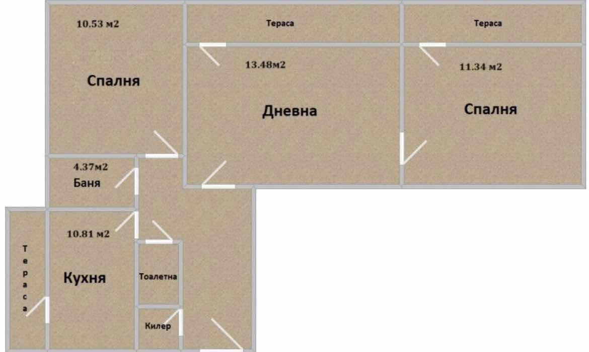 Тристаен апартамент в София, Света Троица - 886 кв.м за 209 €/кв.м - Снимка #1