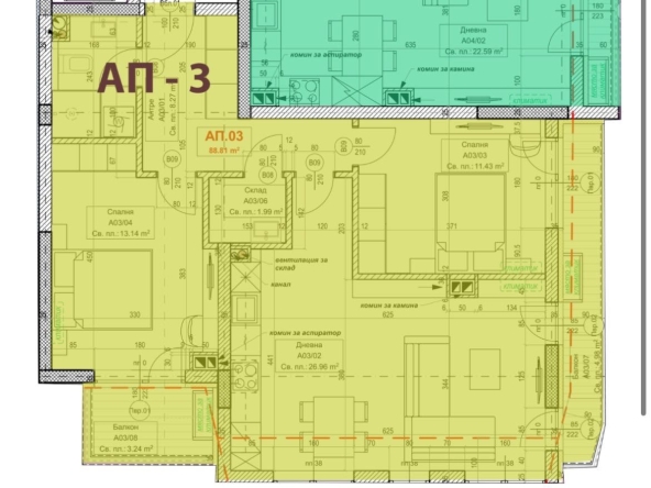 Тристаен апартамент в София, Център - 108 кв.м за 1598 €/кв.м - Снимка #1