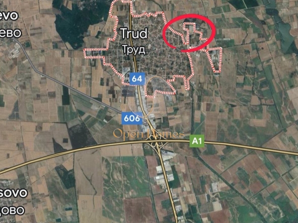Парцел в с. Труд, Област Пловдив - 1270 кв.м за 55 €/кв.м - Снимка #1