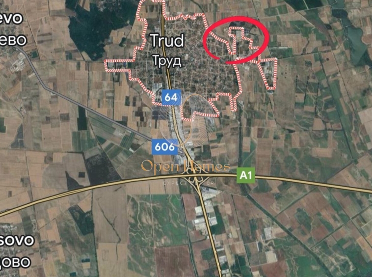 Парцел в с. Труд, Област Пловдив - 1270 кв.м за 55 €/кв.м - Снимка #1