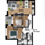 Тристаен апартамент в Пловдив, Южен - 107 кв.м за 1054 €/кв.м - Снимка #1