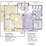 Двустаен апартамент в Хасково, Червена стена - 96 кв.м за 10 €/кв.м - Снимка #1