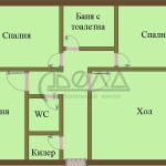 Тристаен апартамент в София, Борово - 76 кв.м за 1961 €/кв.м - Снимка #1