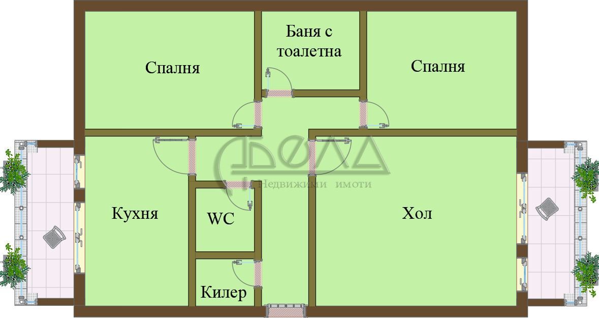 Тристаен апартамент в София, Борово - 76 кв.м за 1961 €/кв.м - Снимка #1