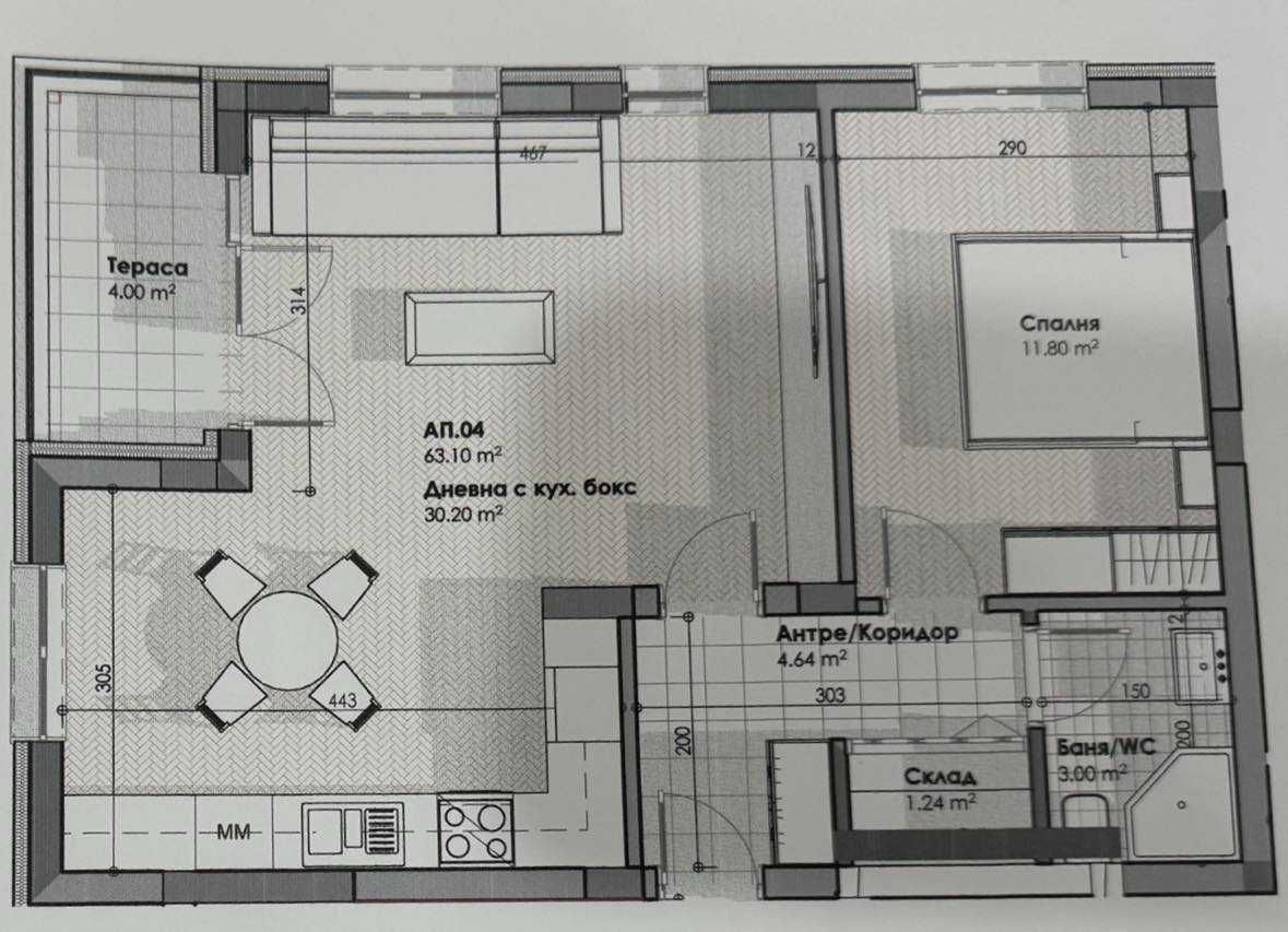 Двустаен апартамент в Айтос - 75 кв.м за 754 €/кв.м - Снимка #1