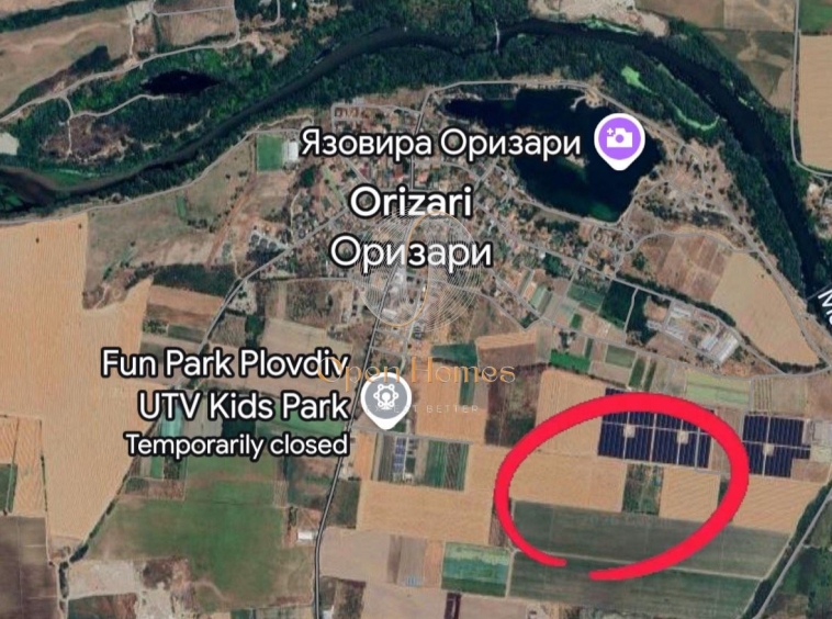 Парцел в с. Оризари, Област Пловдив - 594 кв.м за 31 €/кв.м - Снимка #1