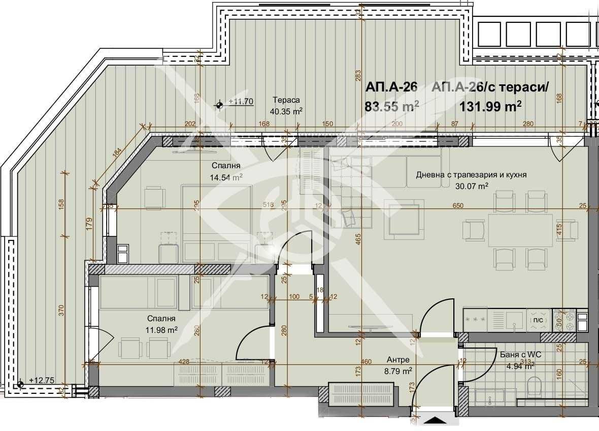 Тристаен апартамент в Пловдив, Христо Смирненски - 131 кв.м за 443 €/кв.м - Снимка #1
