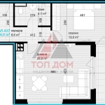 Двустаен апартамент в Варна, Аспарухово - 68 кв.м за 1652 €/кв.м - Снимка #1