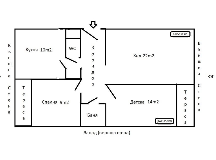 Тристаен апартамент в Бургас, Братя Миладинови - 91 кв.м за 1869 €/кв.м - Снимка #1