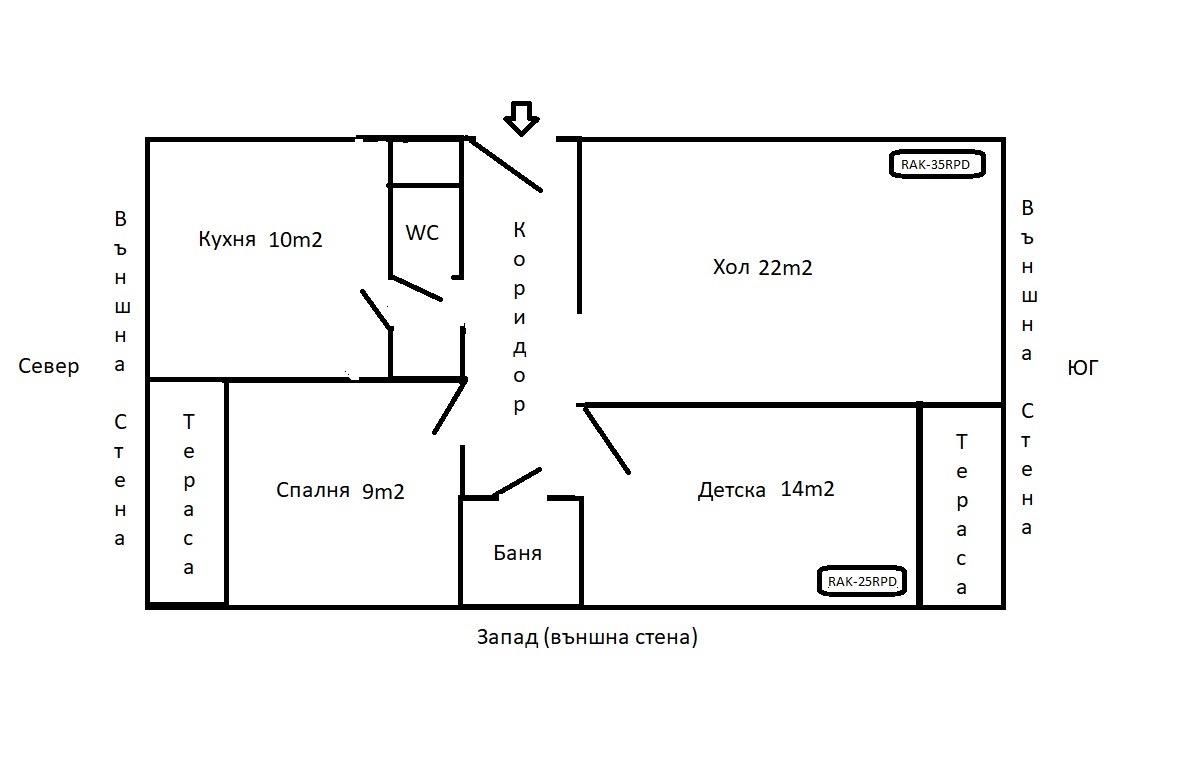 Тристаен апартамент в Бургас, Братя Миладинови - 91 кв.м за 1869 €/кв.м - Снимка #1
