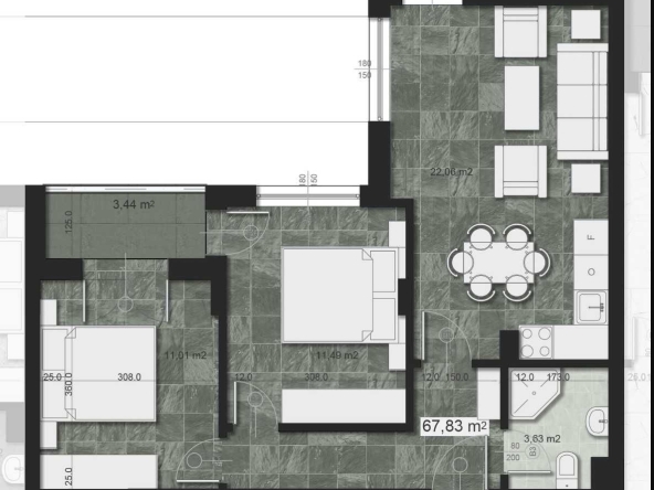 Тристаен апартамент в София, Надежда 2 - 84 кв.м за 1557 €/кв.м - Снимка #1