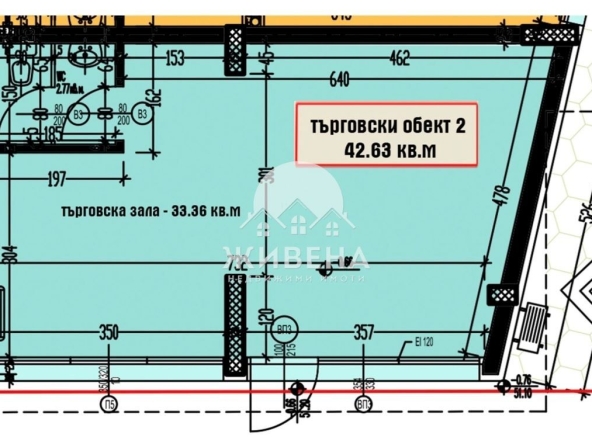 Офис в Варна, Аспарухово - 48 кв.м за 690 €/кв.м - Снимка #1