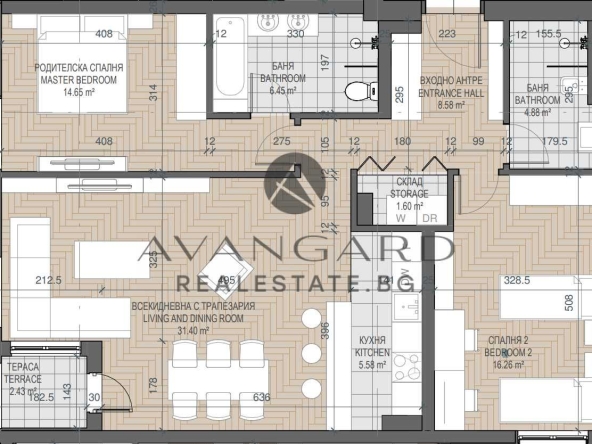 Двустаен апартамент в Пловдив, Център - 126 кв.м за 2468 €/кв.м - Снимка #1