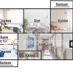 Тристаен апартамент в София, Разсадника - 106 кв.м за 1155 €/кв.м - Снимка #1