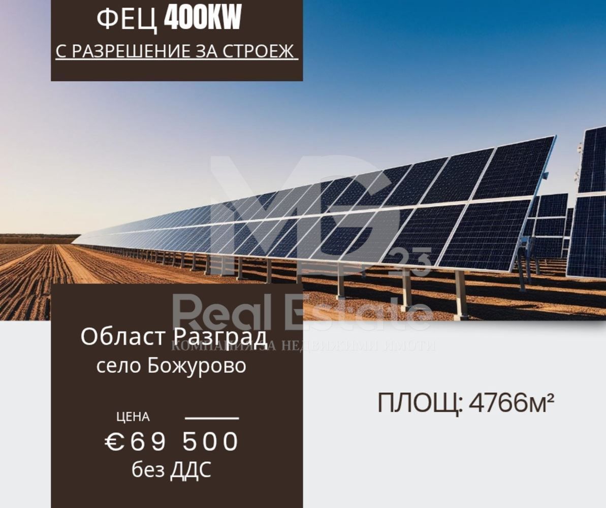 Парцел в с. Божурово, Област Разград - 4766 кв.м за 15 €/кв.м - Снимка #1