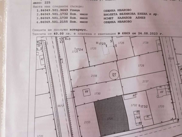Парцел в Русе, Алеи Възраждане - 1100 кв.м за 15 €/кв.м - Снимка #1