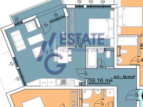 Двустаен апартамент в с. Равда, Област Бургас - 66 кв.м за 663 €/кв.м - Снимка #1