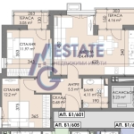 Тристаен апартамент в Бургас, Меден рудник - зона В - 91 кв.м за 1198 €/кв.м - Снимка #1