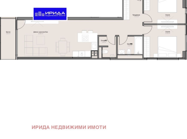 Тристаен апартамент в София, Оборище - 105 кв.м за 2750 €/кв.м - Снимка #1