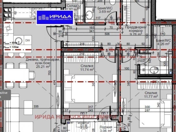 Тристаен апартамент в София, Младост 4 - 99 кв.м за 1865 €/кв.м - Снимка #1