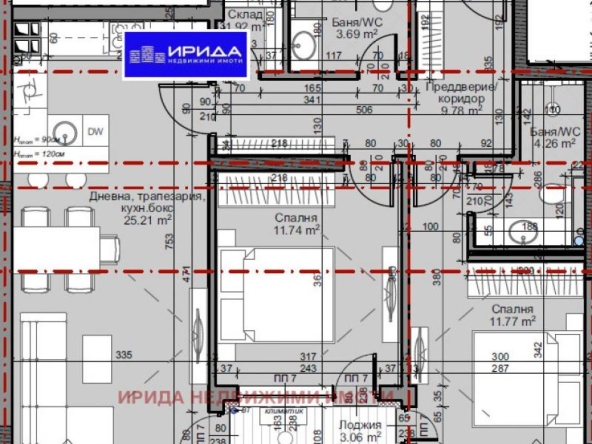 Тристаен апартамент в София, Младост 4 - 99 кв.м за 1865 €/кв.м - Снимка #1