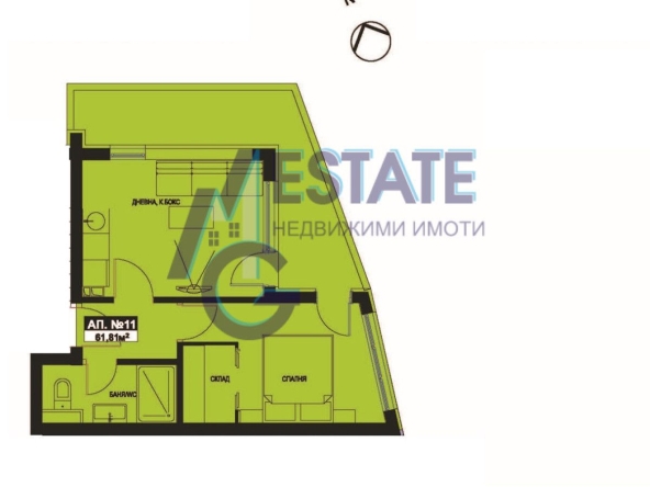 Двустаен апартамент в Поморие - 62 кв.м за 1197 €/кв.м - Снимка #1
